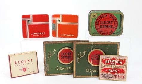 LOT OF TOBACCO / CIGARETTE TINS