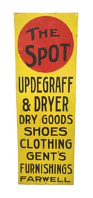 THE SPOT ADVERTISING SIGN