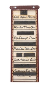 DISPLAY OF SIGN PRINTERS BLOCKS