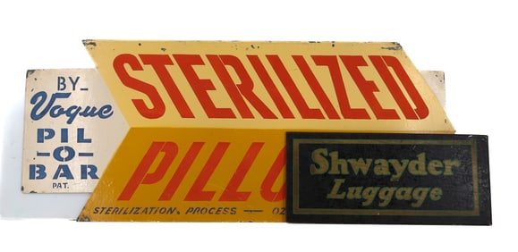 (2) DEPARTMENT STORE ADVERTISING SIGNS