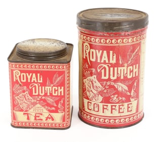ROYAL DUTCH TEA AND COFFEE TINS