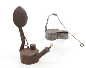 TIN / IRON OIL BETTY LAMPS