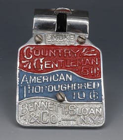 NICKEL-PLATED ADVERTISING CIGAR CUTTER