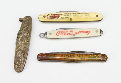 LOT OF ADVERTISING POCKET KNIVES