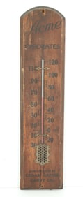 WOODEN "ACME CHOCOLATES" THERMOMETER