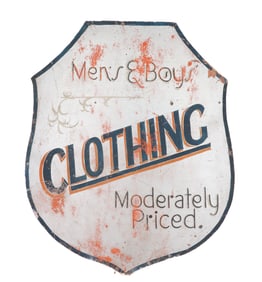 DEPARTMENT STORE CLOTHING SIGN