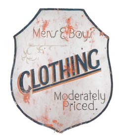 DEPARTMENT STORE CLOTHING SIGN