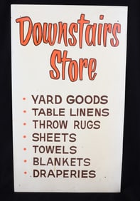 VINTAGE DEPARTMENT STORE SIGN