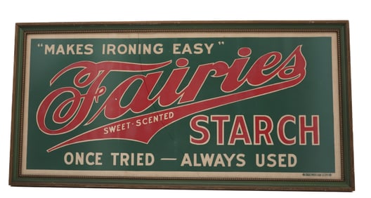 FAIRIES STARCH FRAMED ADVERTISER