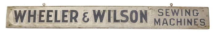 WHEELER & WILSON SEWING MACHINES SIGN