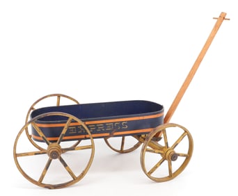 19TH C. CHILD'S SMALL "EXPRESS" WAGON