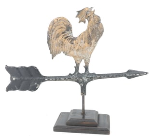 CAST ALUMINUM ROOSTER WEATHERVANE