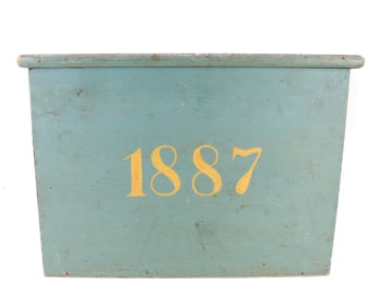 19TH C. PAINTED BOX