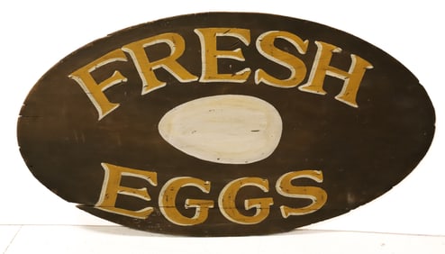 PAINTED "FRESH EGGS" SIGN