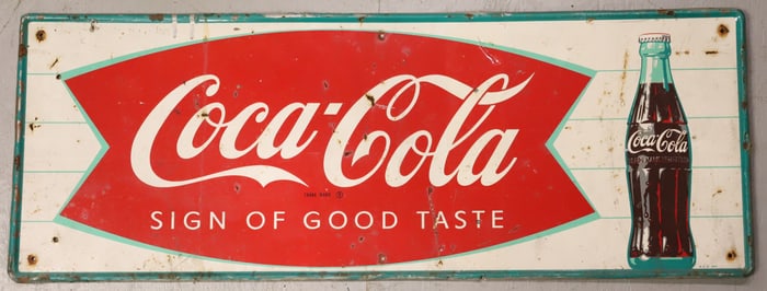 VINTAGE COCA-COLA ADVERTISING SIGN