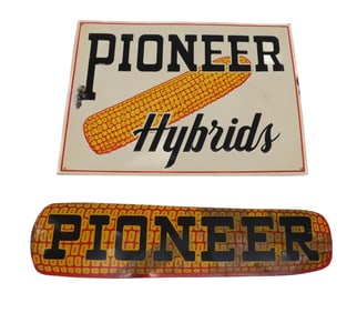 (2) PIONEER ADVERTISING SIGNS