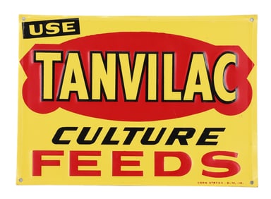 USE TANVILAC CULTURE FEEDS ADVERTISING SIGN