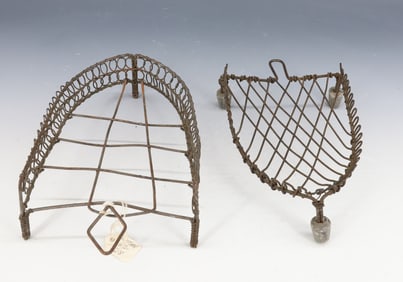 (2) ANTIQUE WIRE TRIVETS
