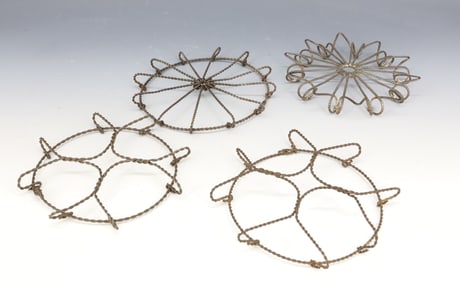(4) ANTIQUE WIRE TRIVETS