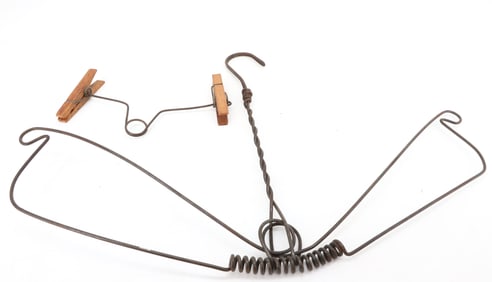 (2) VINTAGE WIRE HANGERS