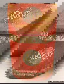 PAINTED "A&P" GENERAL STORE BIN