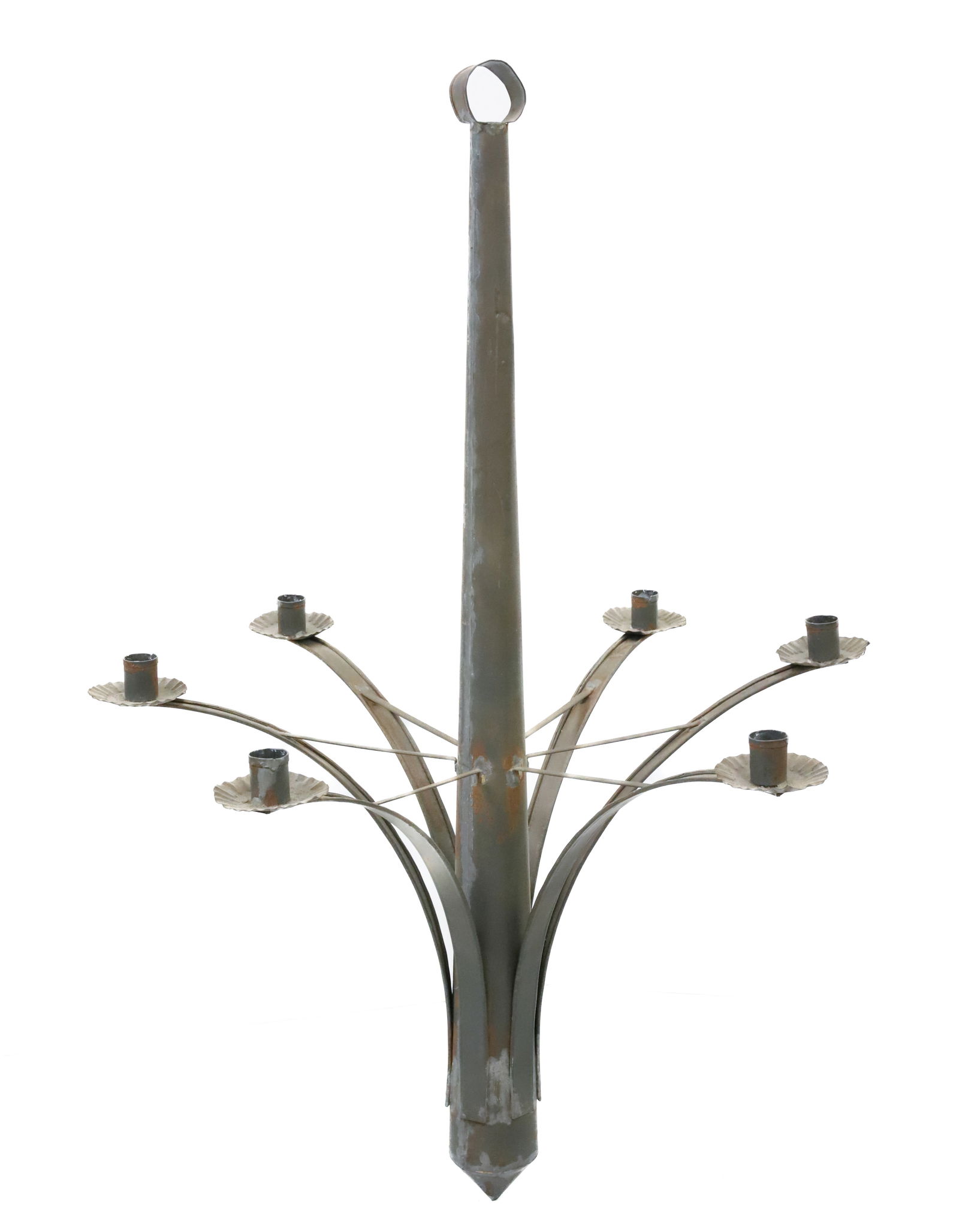 ANTIQUE TIN COUNTRY CHANDELIER (1 of 4)