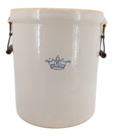 6-GALLON STONEWARE CROCK