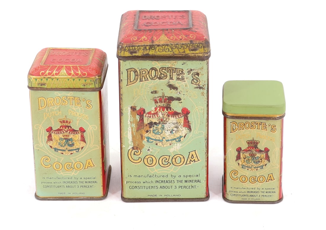 LOT OF "DROSTE'S COCOA" TIN (1 of 7)