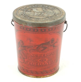SCHEPP'S COCOANUT TIN PAIL