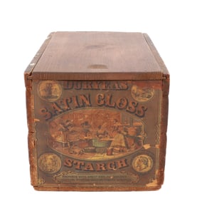 WOODEN ADVERTISING BOX
