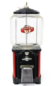 VINTAGE "TOPPER"  BUBBLE GUM MACHINE