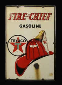 PORCELAIN "TEXACO" GASOLINE SIGN