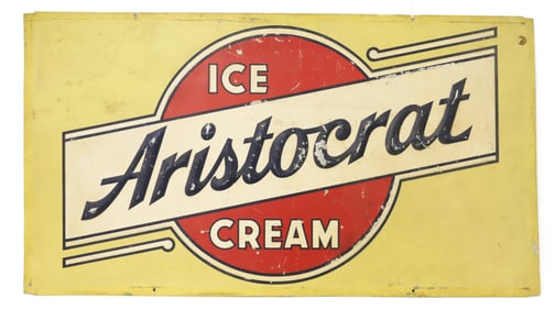 ARISTOCRAT ICE CREAM SIGN