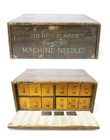 CROWLEY'S NEEDLE DISPLAY CABINET
