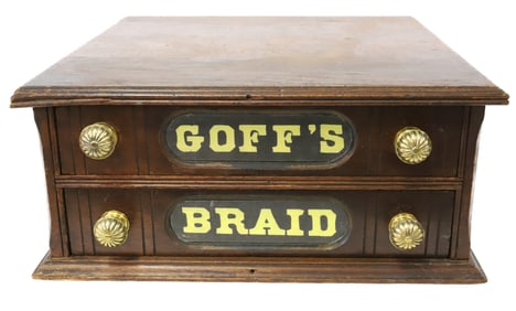 GOFF'S BRAID SPOOL CABINET