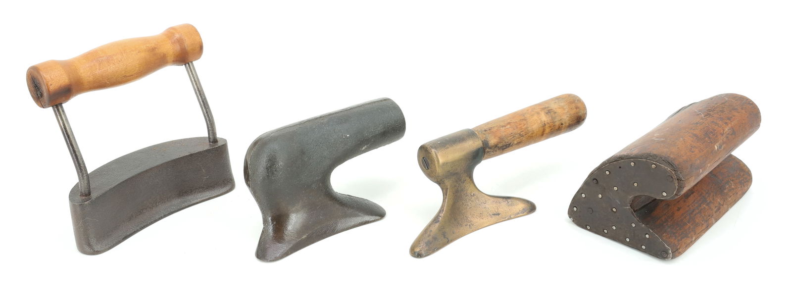 LOT OF HAT MAKING TOLICKERS: TWO IRON AND ONE BRASS. ONE CARVED WOOD WITH METAL ENDS 5 1/4" L. PLEASE READ CAREFULLY - Terms for Purchasing and Shipping of Auction Items. Please read carefully before bidding. Hartzell’s Auc