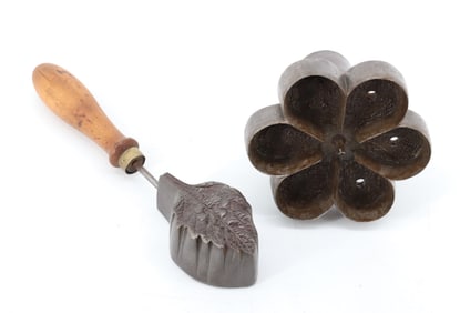 HAT MAKING LEAF IRON AND FABRIC CUTTER