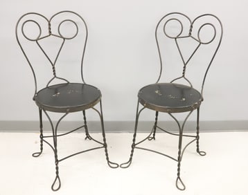 PAIR OF ICE CREAM PARLOR CHAIRS