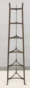 WROUGHT IRON POT RACK / DISPLAY