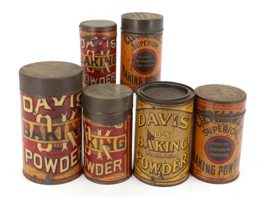 LOT OF PAPER LITHO ADVERTISING TINS