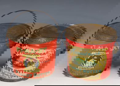 LOT OF (2) PEANUT BUTTER TINS