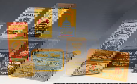 LOT OF VINTAGE SPICE TINS