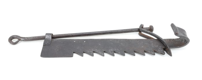 WROUGHT IRON FIREPLACE TRAMMEL