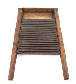 ANTIQUE CAST IRON WASHBOARD