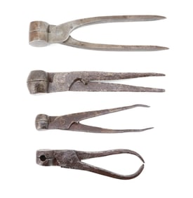 LOT OF (4) ANTIQUE BULLET MOLDS