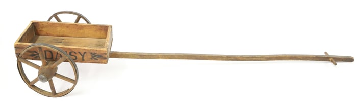 CHILD'S "DAISY" PULL TOY WAGON