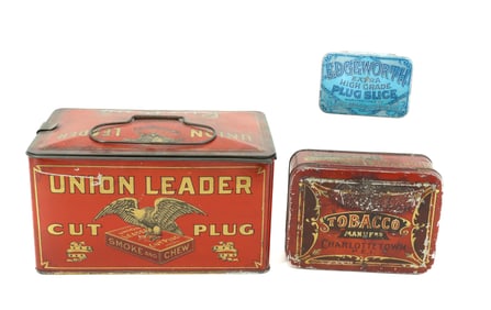 LOT OF TOBACCO TINS
