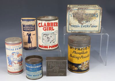 LOT OF PAPER / TIN LITHO ADVERTISING TINS