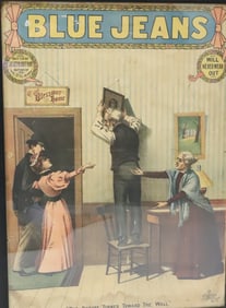 BLUE JEANS FRAMED THEATRE POSTER