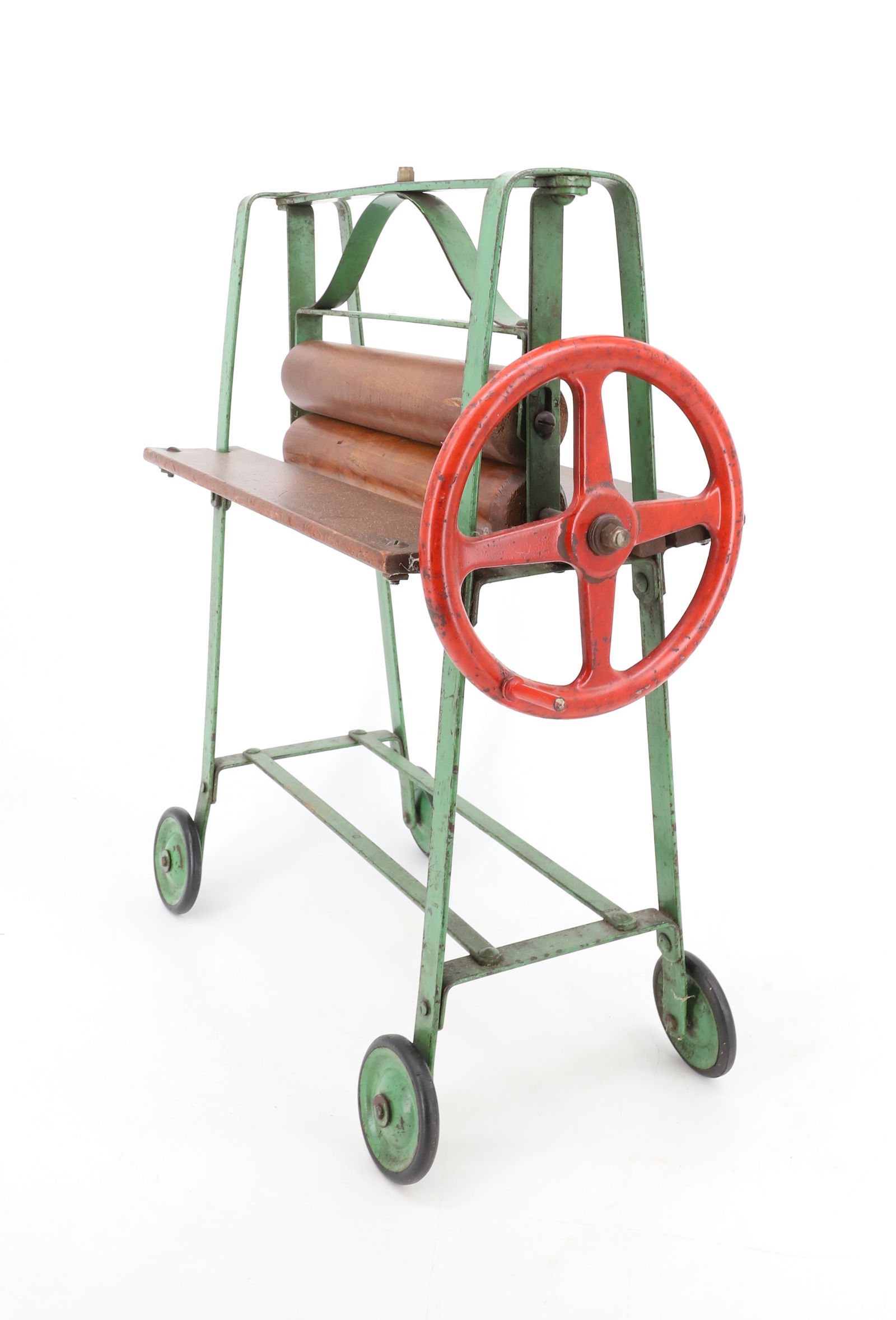 PAINTED METAL / WOOD TOY MANGLE MACHINE (1 of 5)